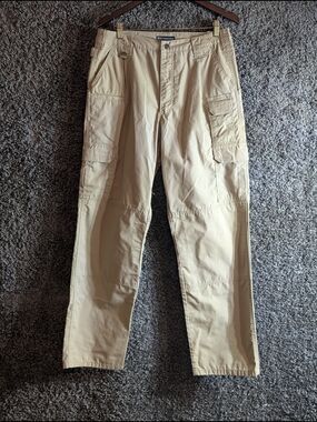 5.11 Tactical Men's Work Pants Khaki Cargo Size 34x34 Military Security